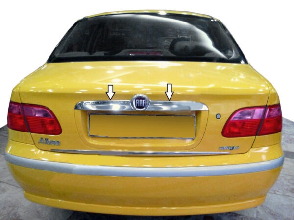 Chrome trim above license plate (stainless steel)