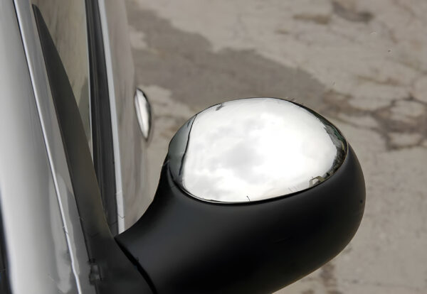 Mirror Covers (2 pcs, Stainless Steel)