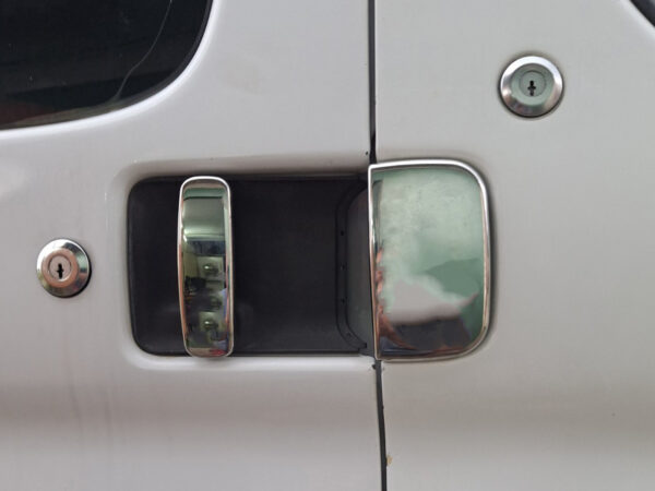 Chrome Door Handle Covers (Stainless Steel) Two front doors, two sliding doors