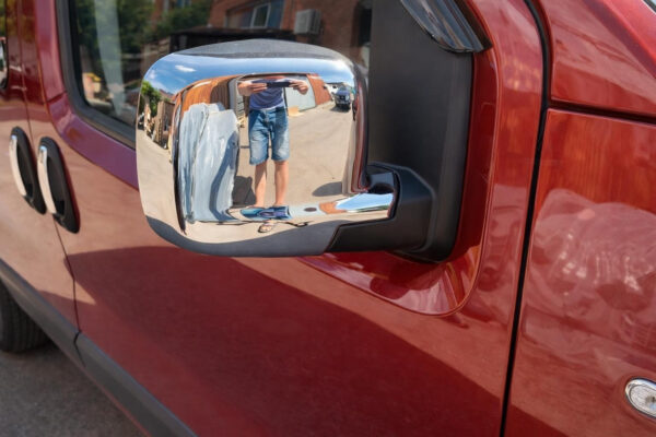Full mirror covers (2 pcs) OmsaLine – Italian Stainless Steel