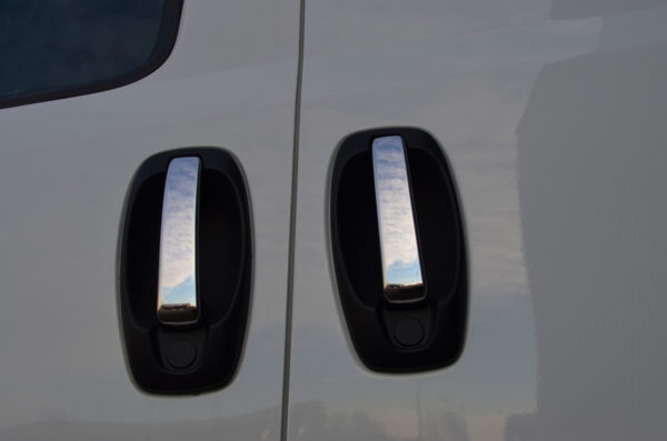 Chrome Door Handle Covers (4 pcs, Stainless Steel) OmsaLine – Italian Stainless Steel