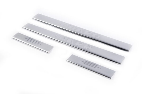 Carmos Door Sill Protectors (4 pcs, Stainless Steel)